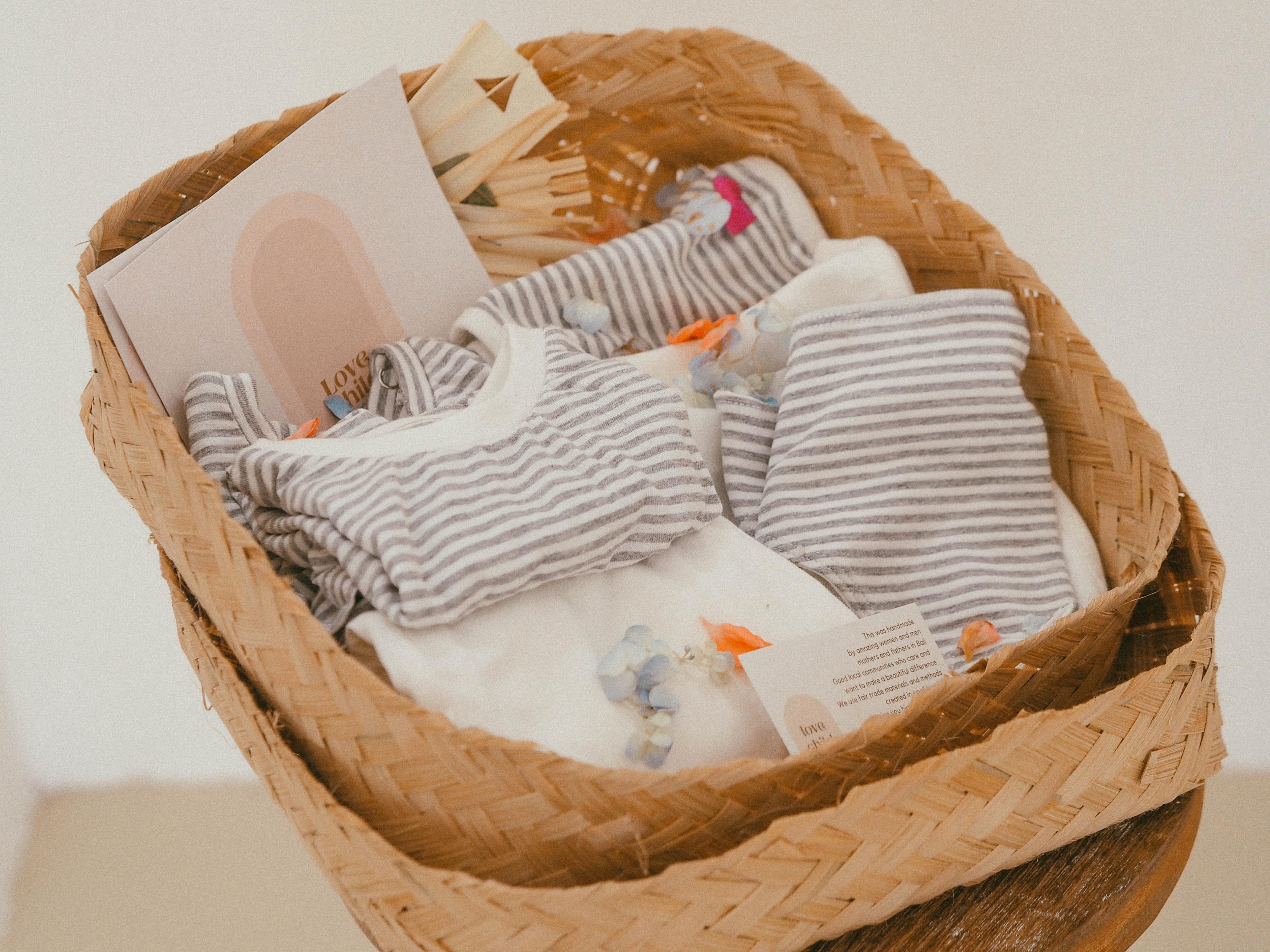 Unique Baby Gift Basket, Neutral Toys