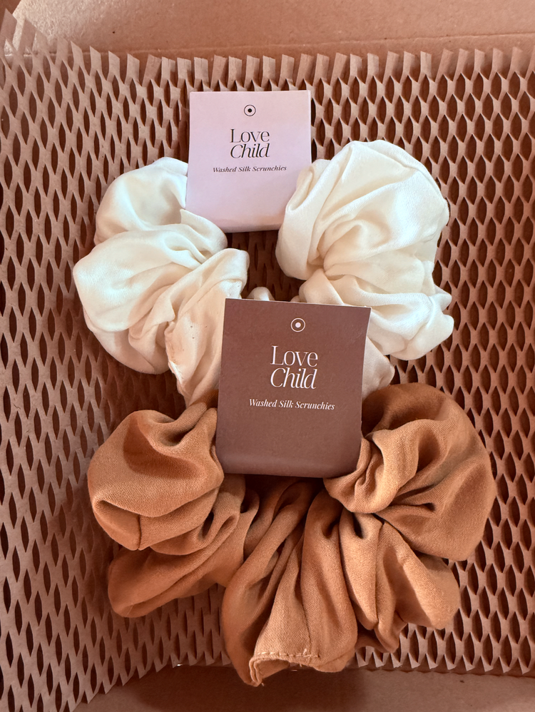 Washed Silk Scrunchie